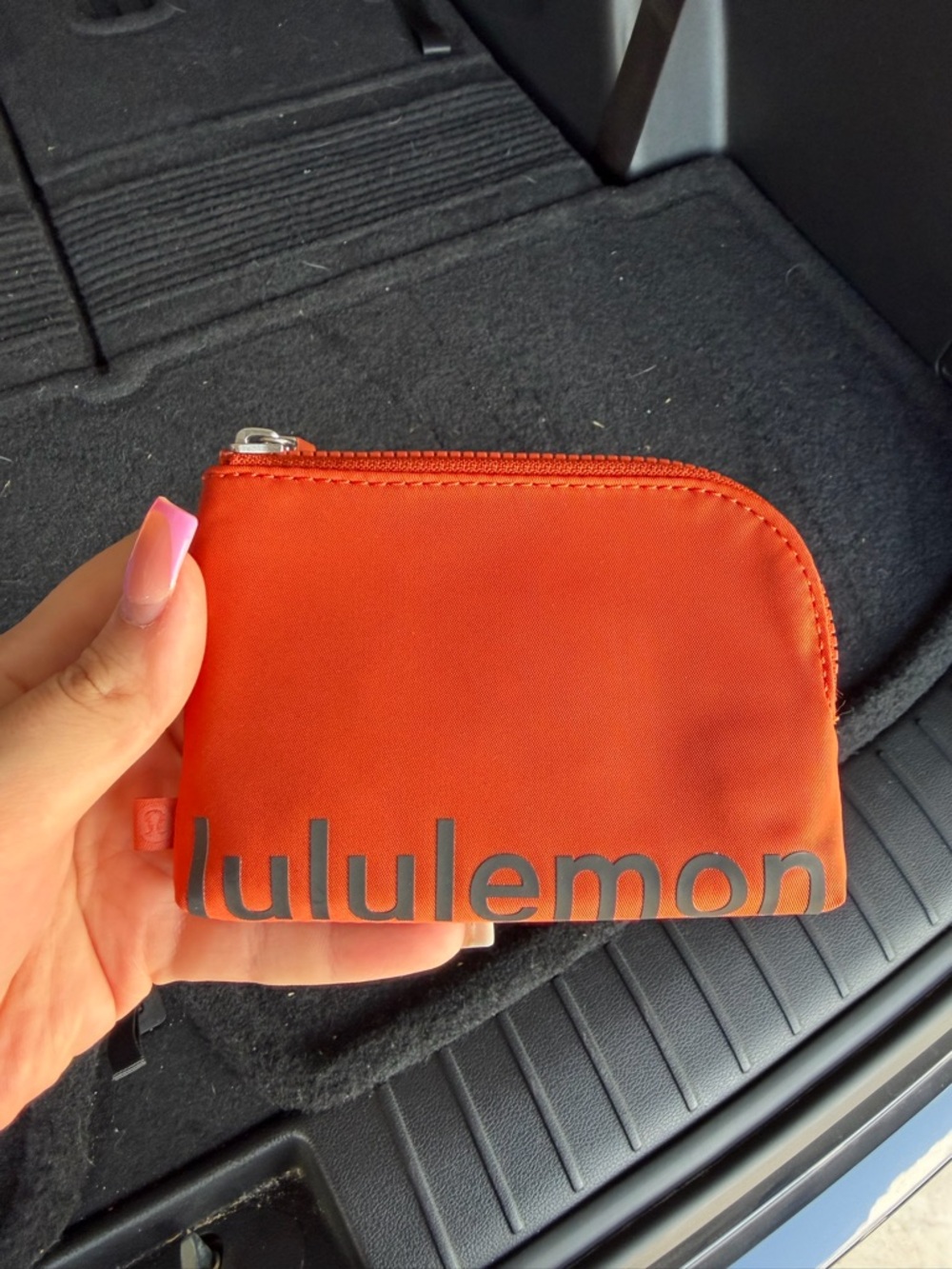 lululemon athletica Small Zip Pouch in Bright Orange